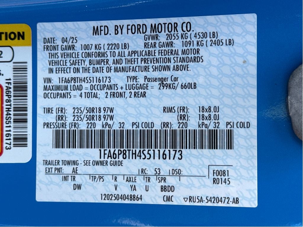 2025 Ford Mustang EcoBoost