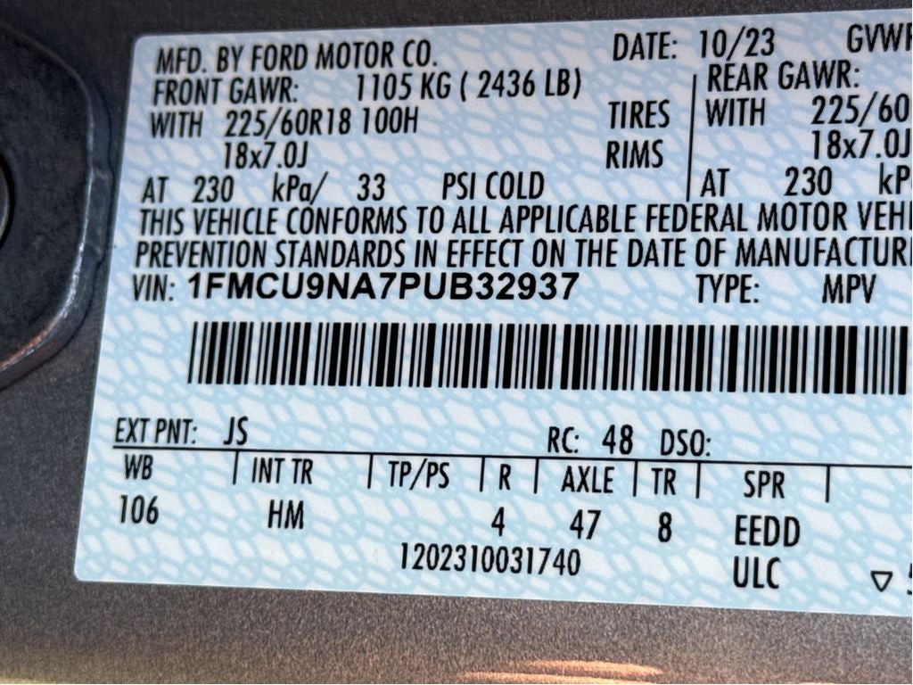 2023 Ford Escape ST-Line Select