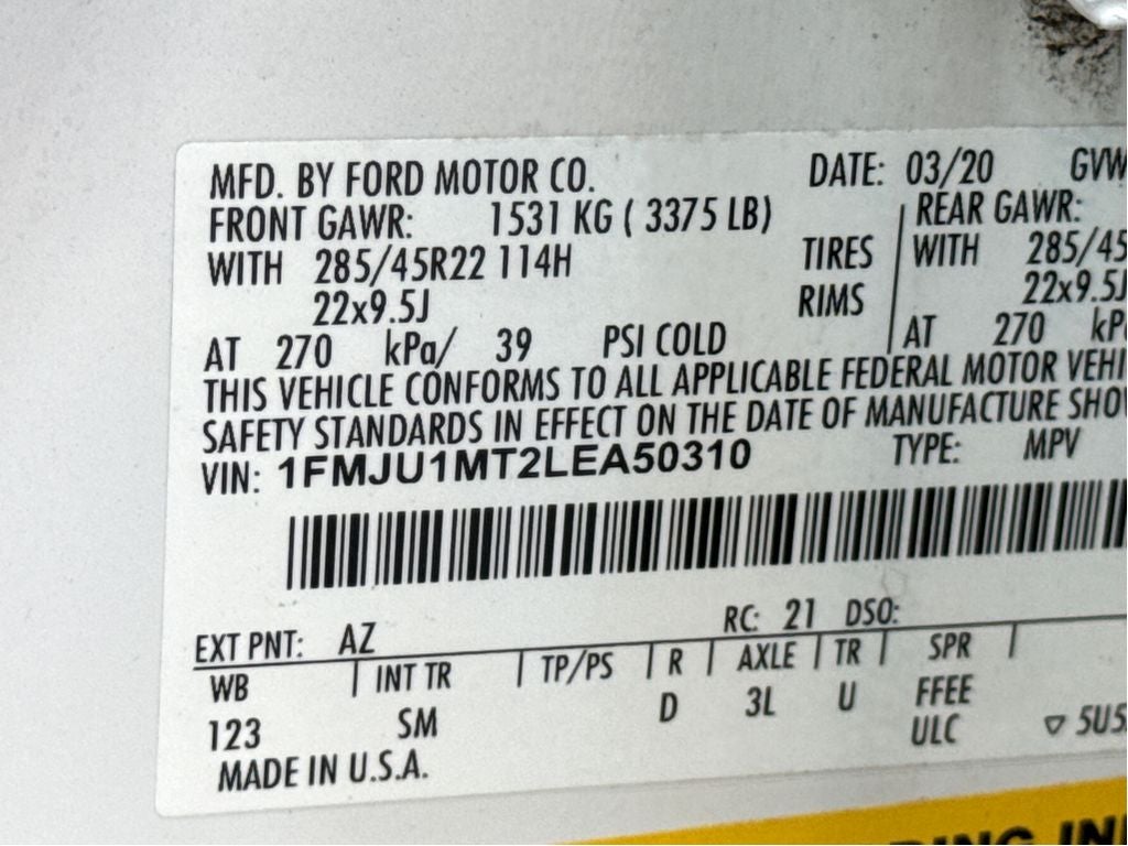 2020 Ford Expedition Platinum