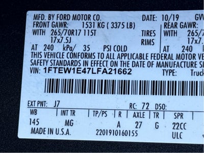 2020 Ford F-150 XLT