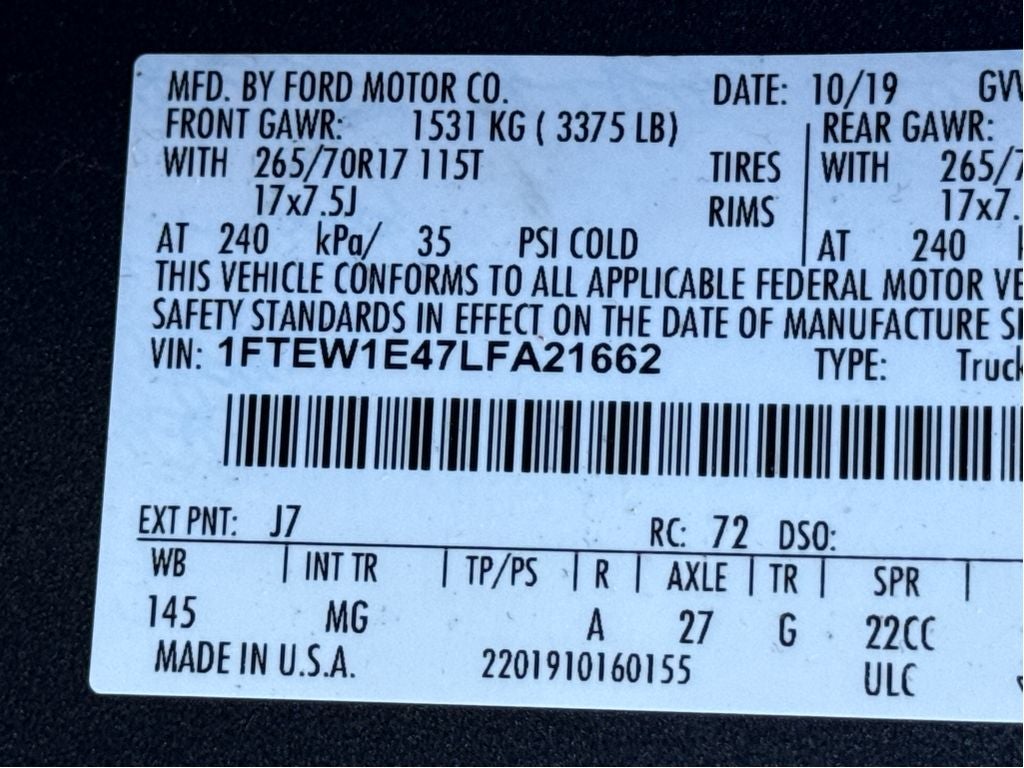 2020 Ford F-150 XLT
