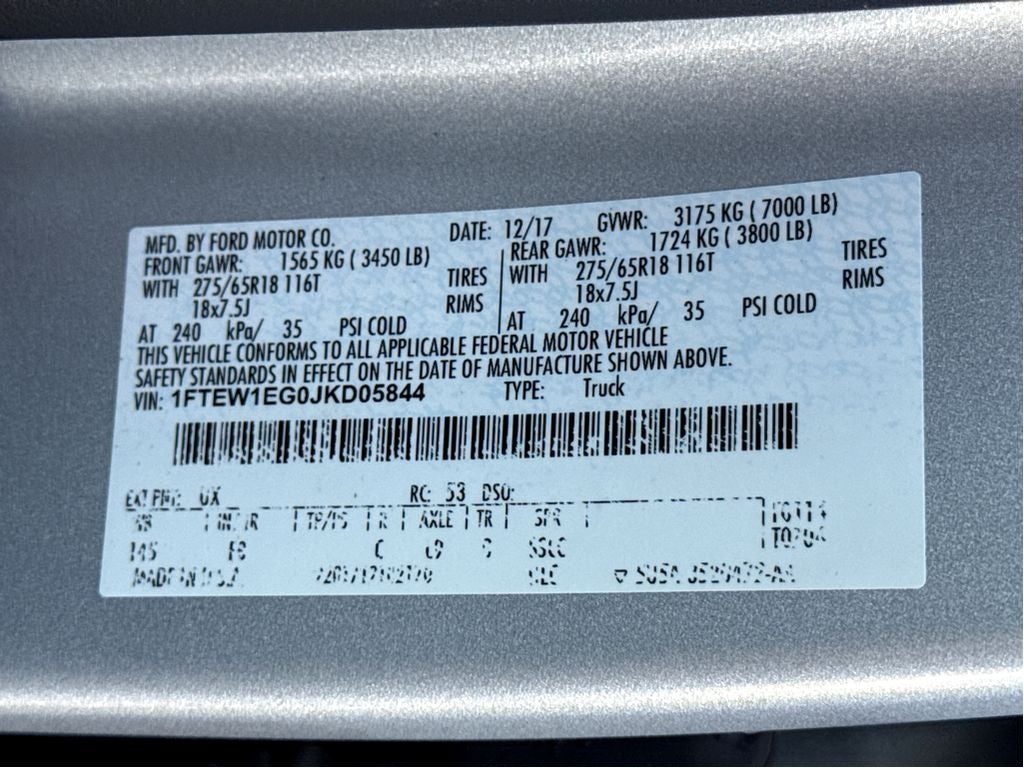 2018 Ford F-150 XLT