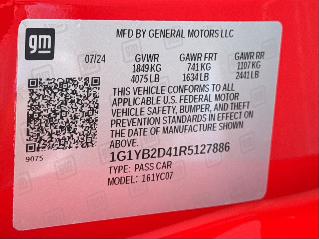 2024 Chevrolet Corvette Stingray 2LT