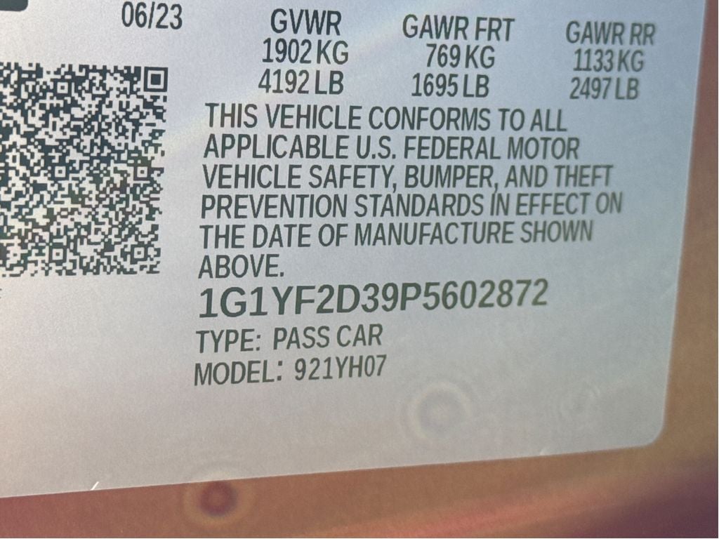 2023 Chevrolet Corvette Z06 3LZ