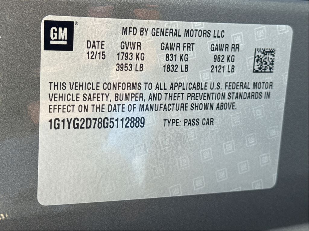 2016 Chevrolet Corvette Z51 1LT