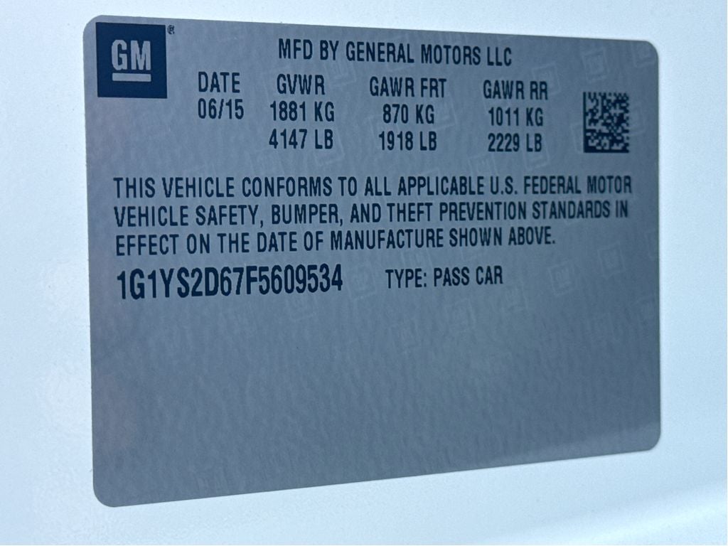 2015 Chevrolet Corvette Z06 2LZ