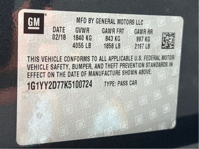 2019 Chevrolet Corvette Grand Sport Grand Sport 2LT