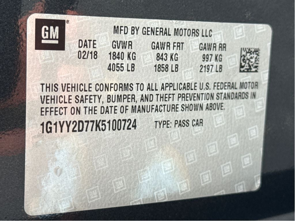 2019 Chevrolet Corvette Grand Sport Grand Sport 2LT