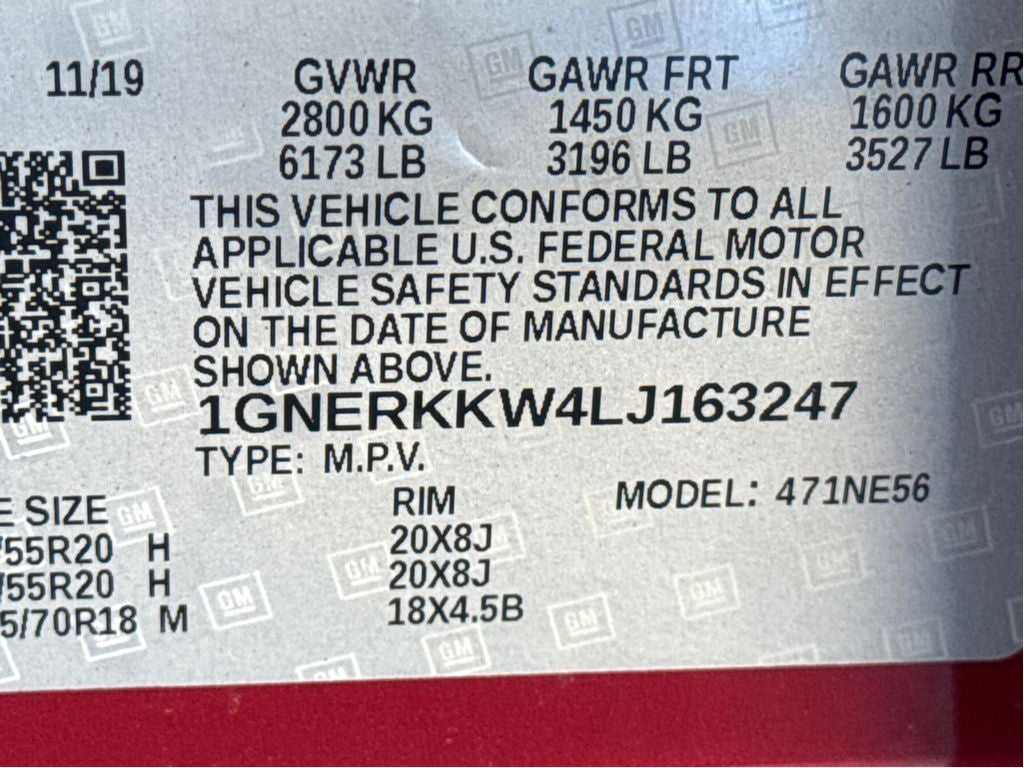 2020 Chevrolet Traverse Premier