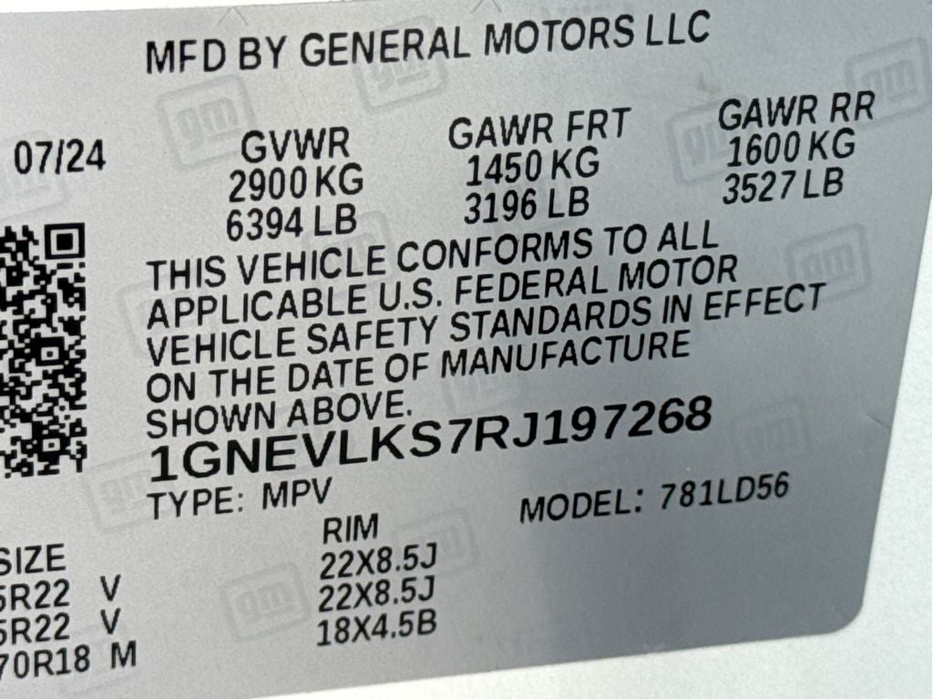 2024 Chevrolet Traverse AWD RS