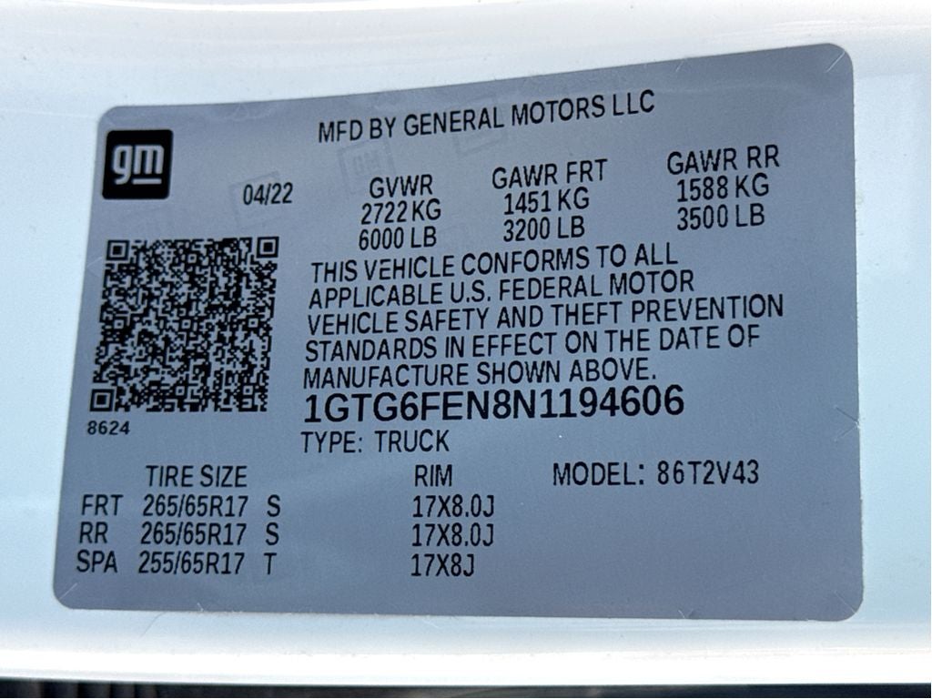 2022 GMC Canyon 4WD AT4 w/Leather