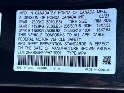 2023 Honda CR-V Hybrid Sport