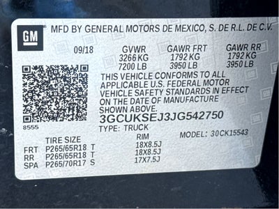 2018 Chevrolet Silverado LTZ