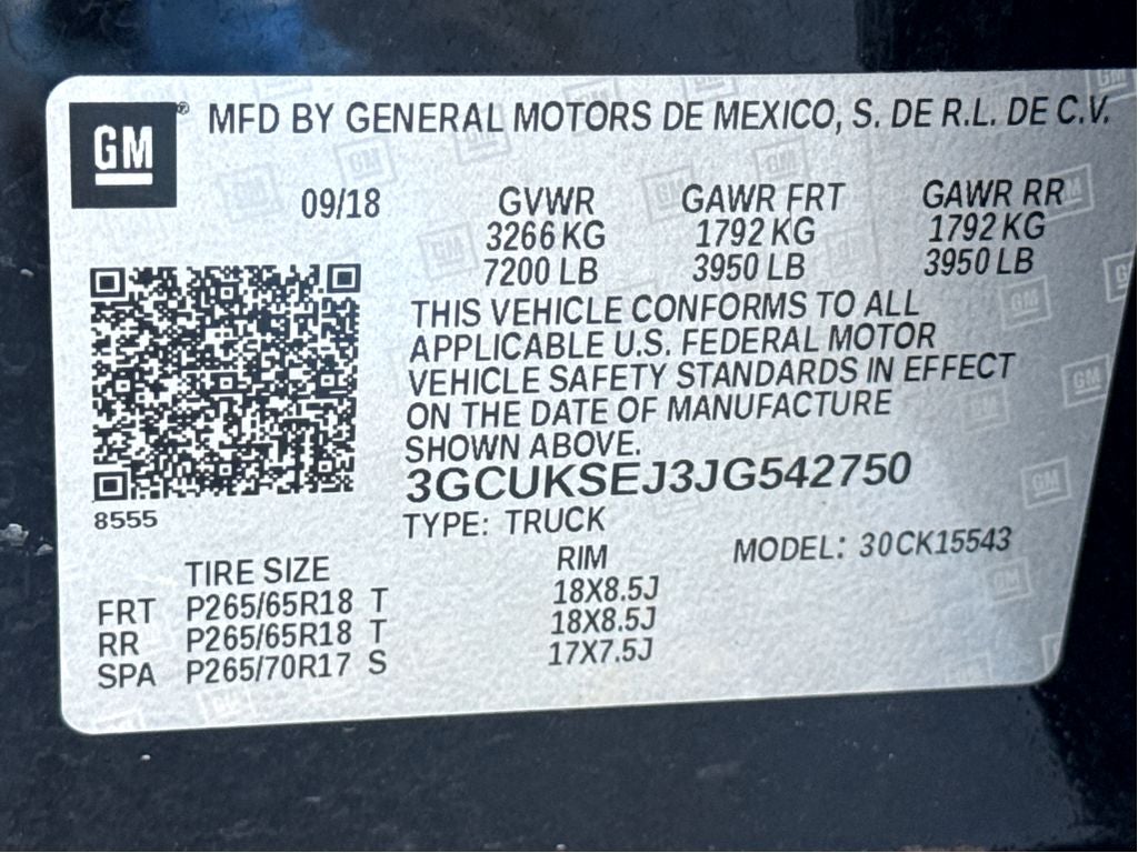 2018 Chevrolet Silverado LTZ