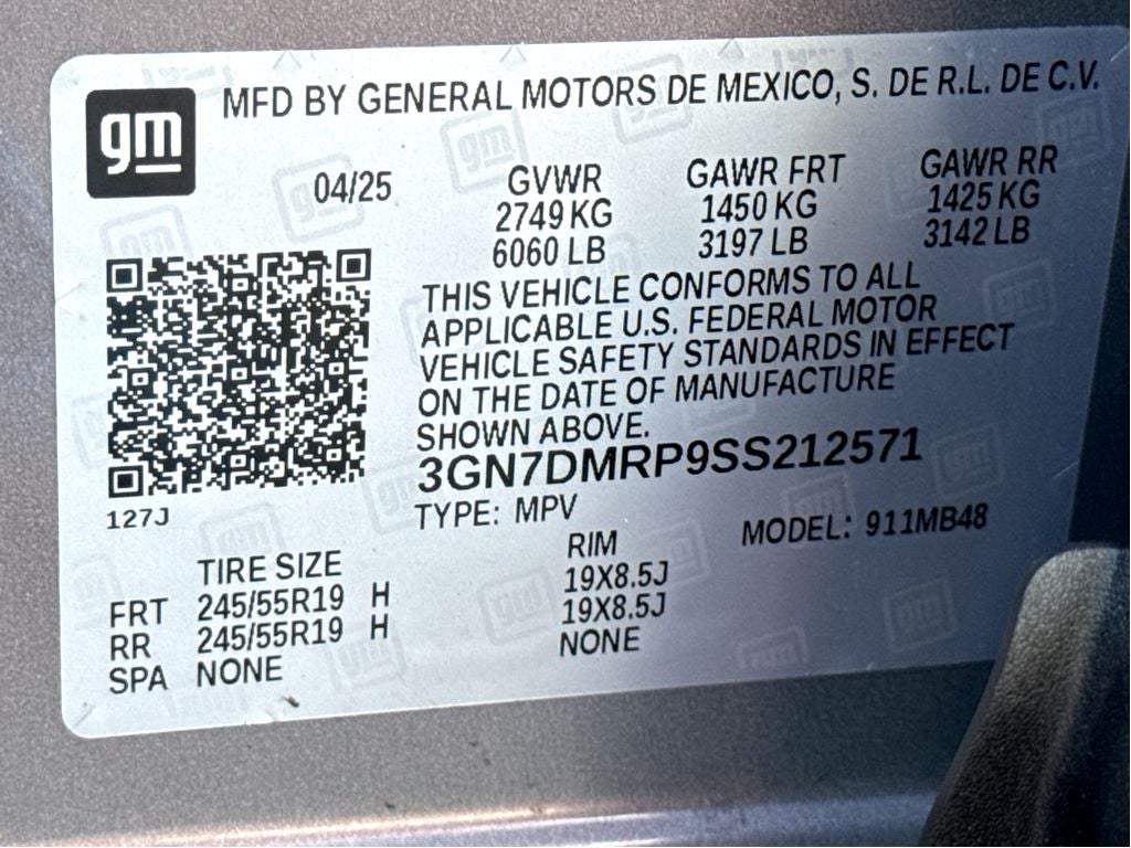 2025 Chevrolet Equinox EV LT1 w/PCY