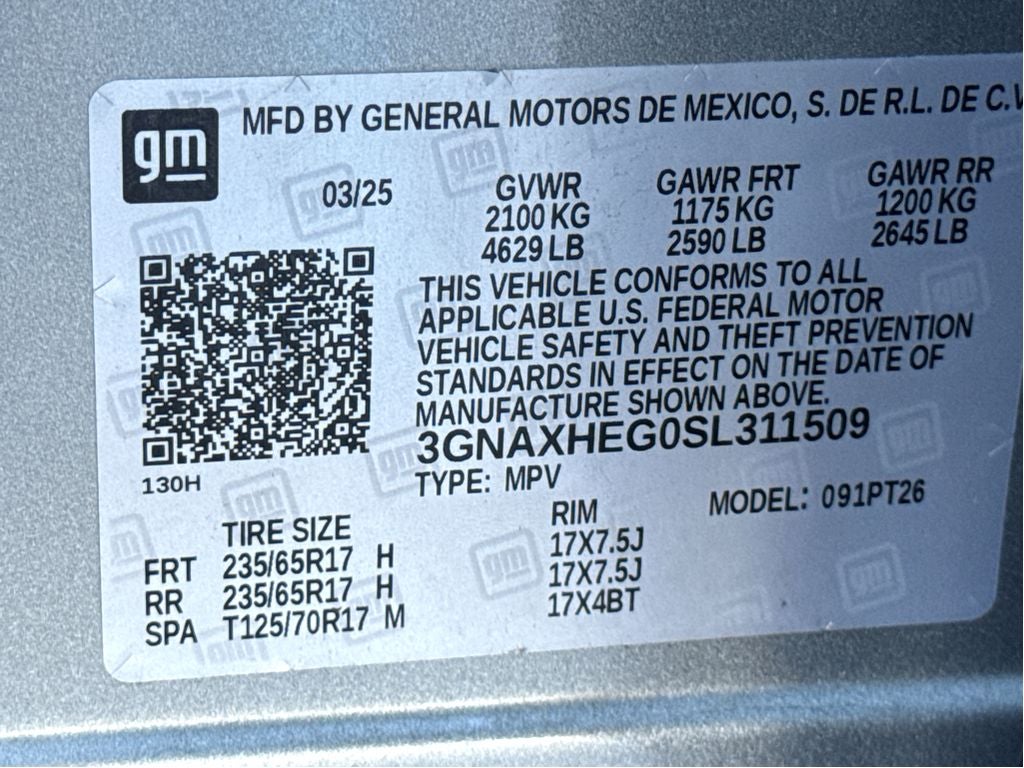 2025 Chevrolet Equinox FWD LT
