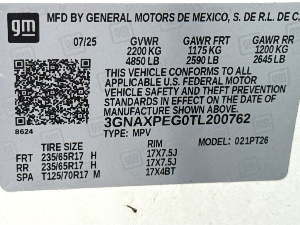 2026 Chevrolet Equinox AWD LT