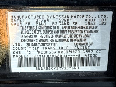 2024 Nissan Sentra SV