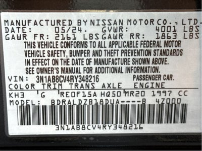 2024 Nissan Sentra SV