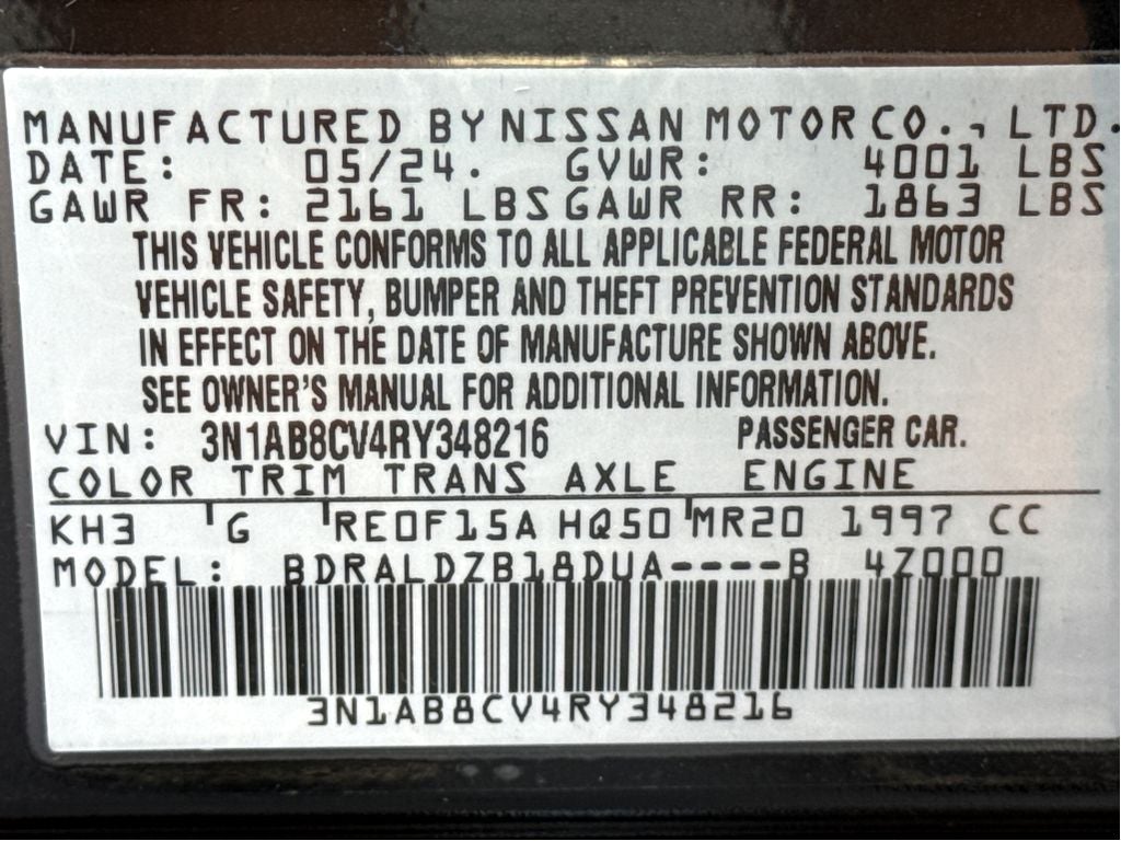 2024 Nissan Sentra SV