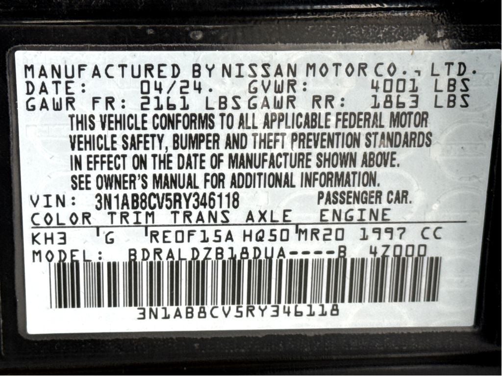 2024 Nissan Sentra SV