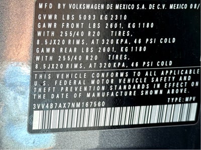 2022 Volkswagen Tiguan SEL R-Line