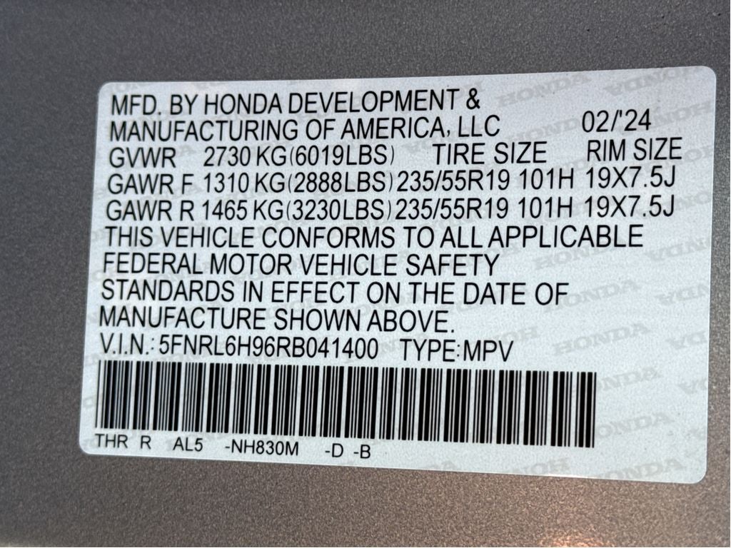 2024 Honda Odyssey Elite