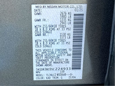 2025 Nissan Pathfinder SV