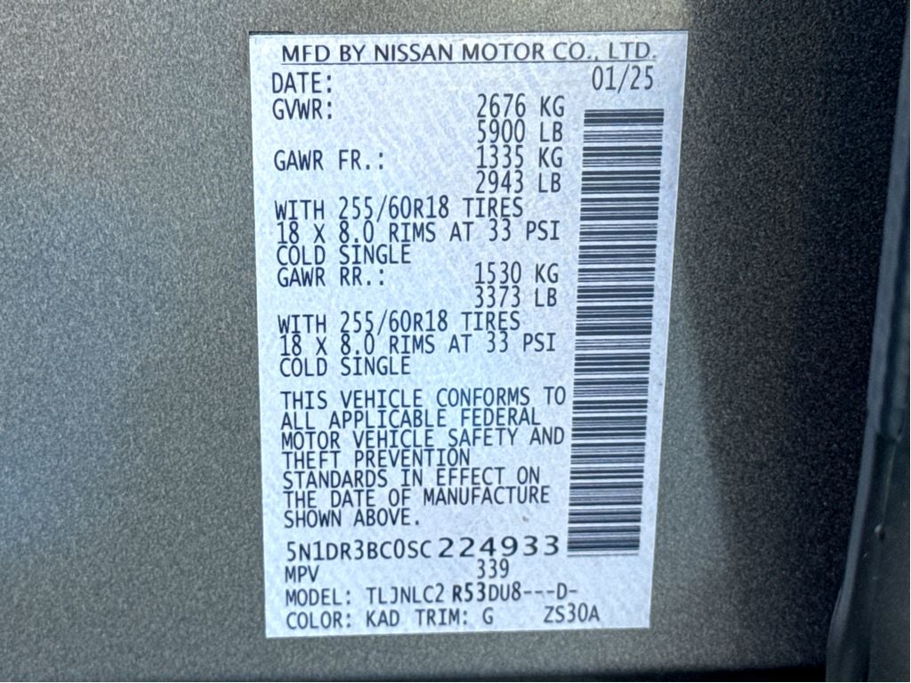 2025 Nissan Pathfinder SV