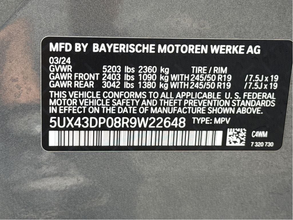 2024 BMW X3 sDrive30i