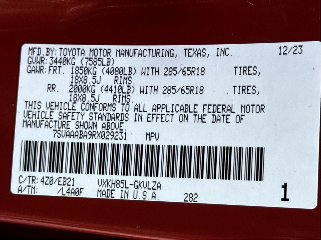 2024 Toyota Sequoia TRD Pro