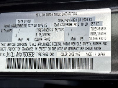 2019 Mazda Mazda6 Touring