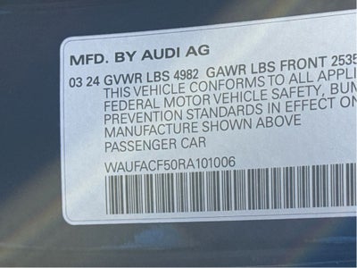 2024 Audi A5 Sportback S line Premium Plus