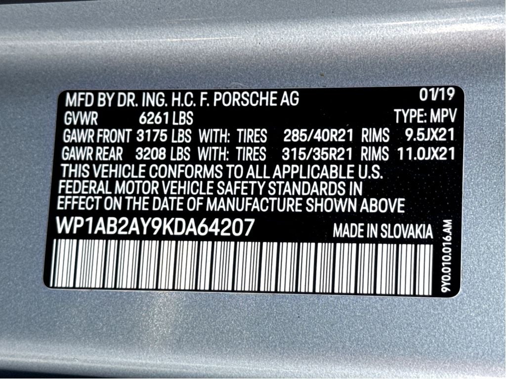 2019 Porsche Cayenne S