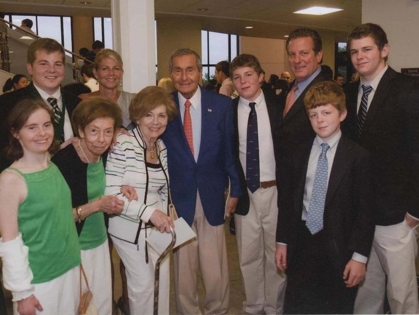 The Londoff family at the dedication of the John and Sylvia Londoff
wing at St. Louis Children’s Hospital.